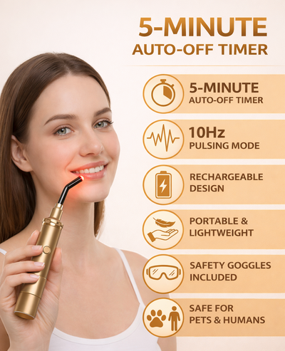 Virelux™ Cold Sore Red Light Therapy Device